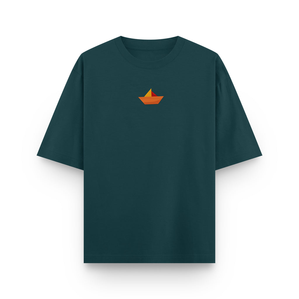 Paper boat Oversized Tee