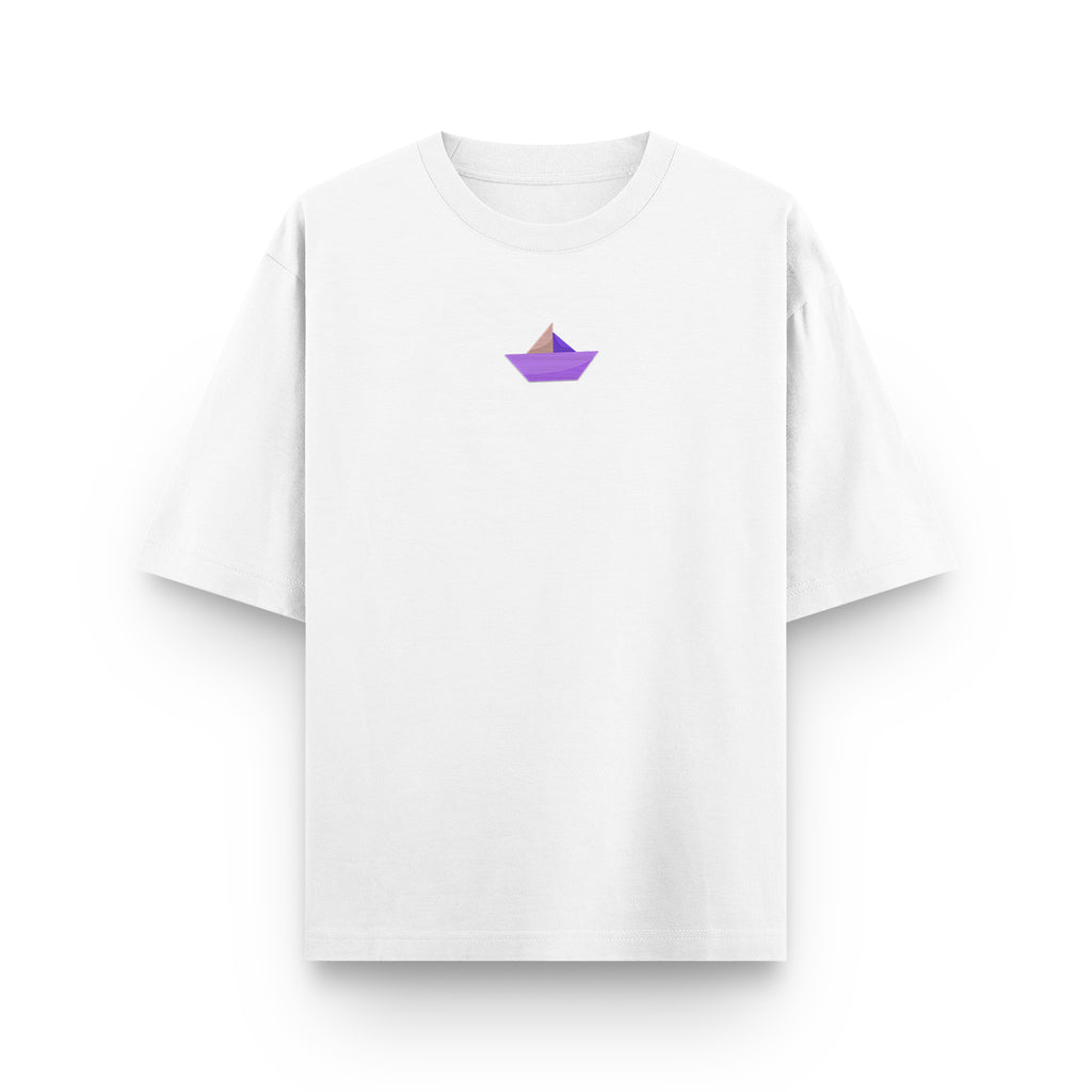 Paper boat Oversized Tee