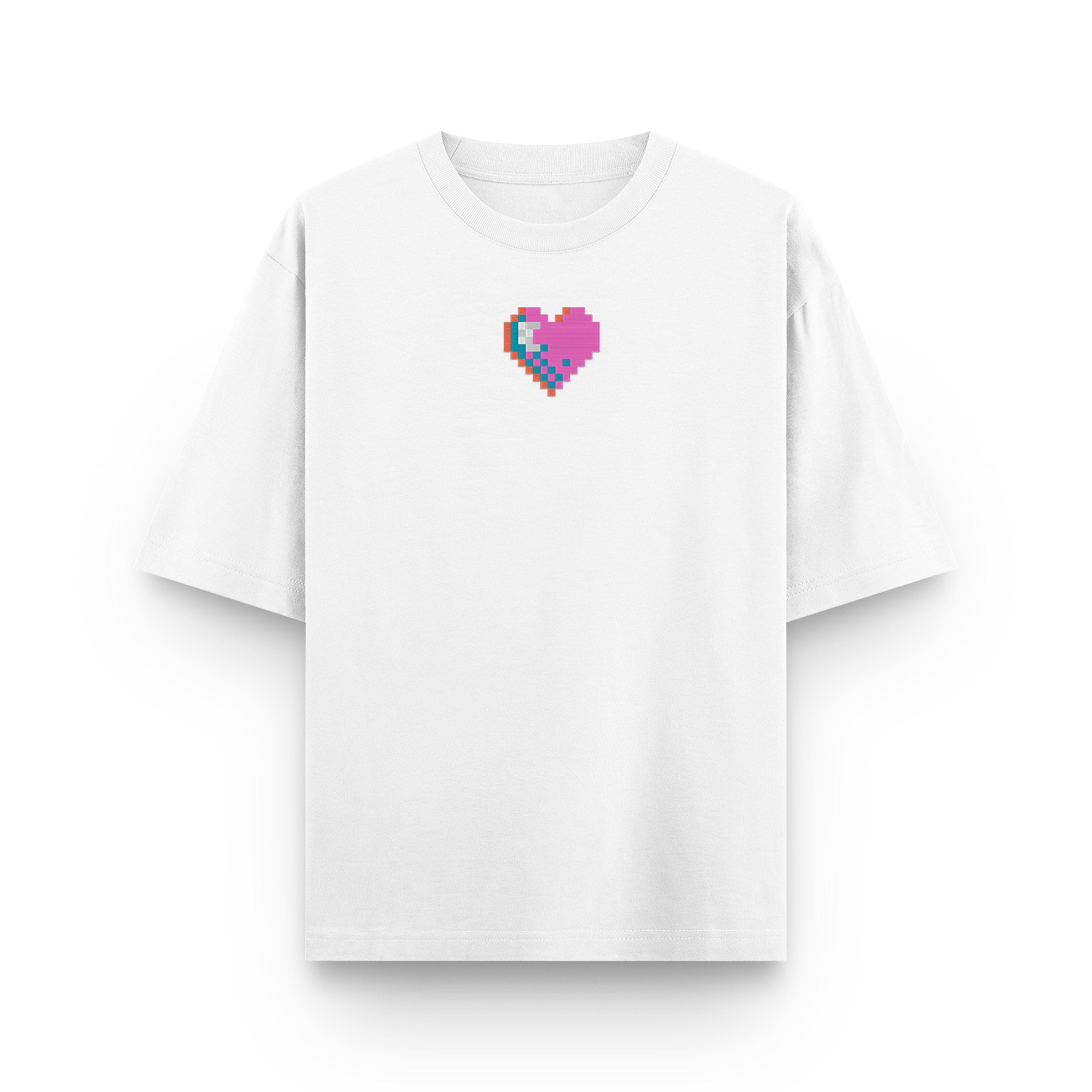 Pixel heart Oversized Tee