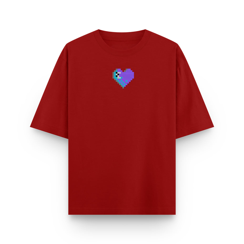 Pixel heart Oversized Tee